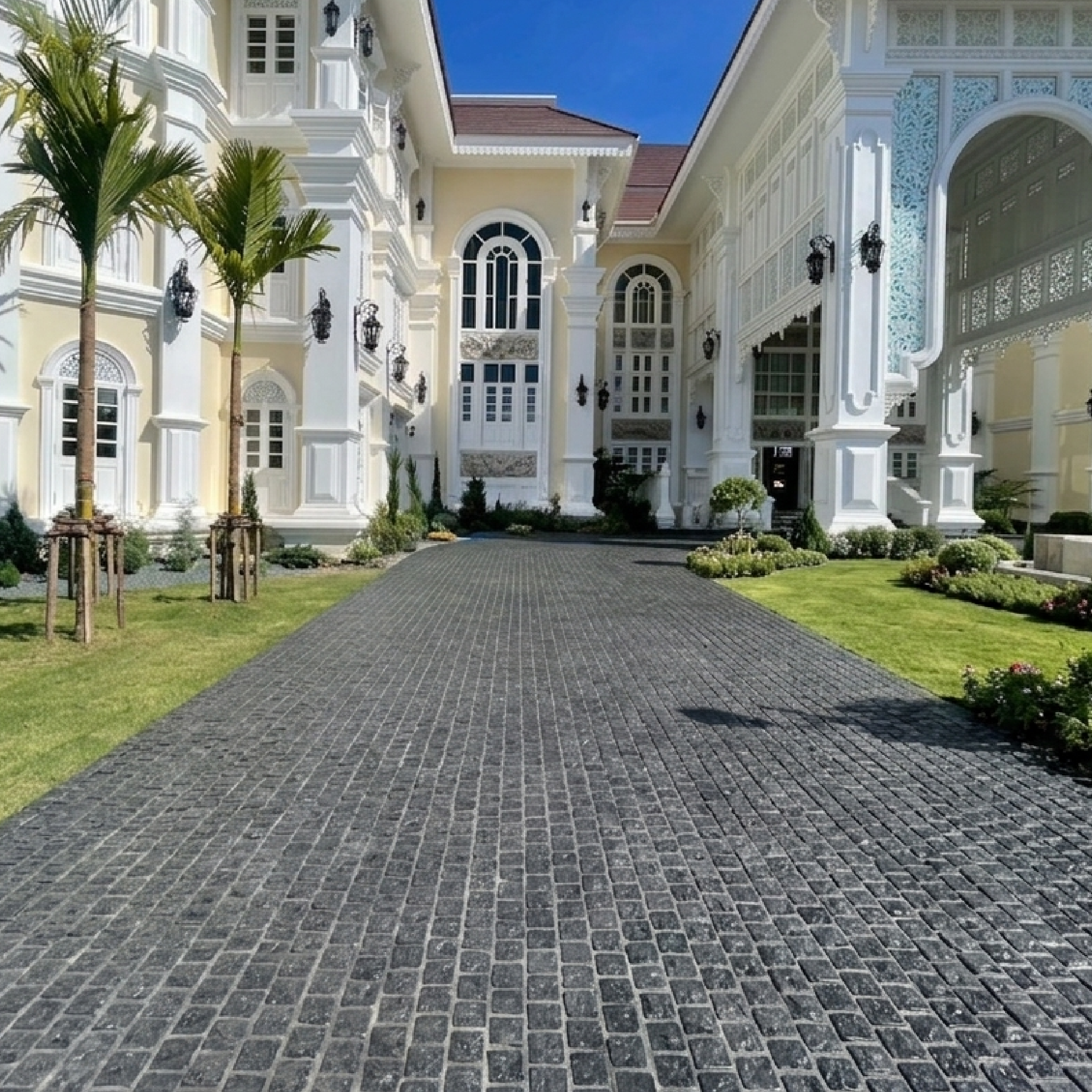 พื้นหินธรรมชาติสำหรับ Driveway — ถนน